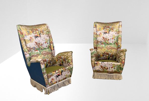 Gio Ponti - Giò Ponti for ISA Bergamo Pair of Armchairs