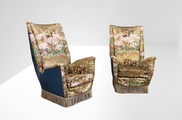 Gio Ponti - Giò Ponti per ISA Bergamo Coppia di Poltrone