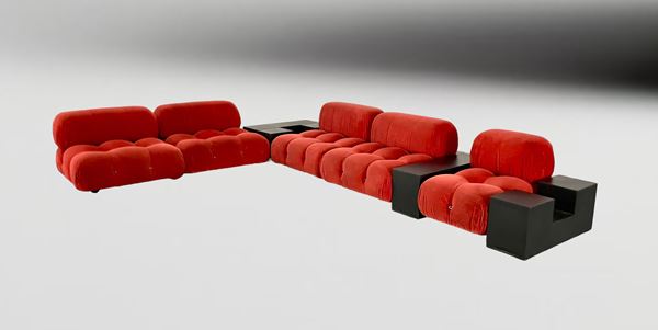 Mario Bellini - Mario Bellini  for B&B Italia  Camaleonda Sofa and Scacchi tables