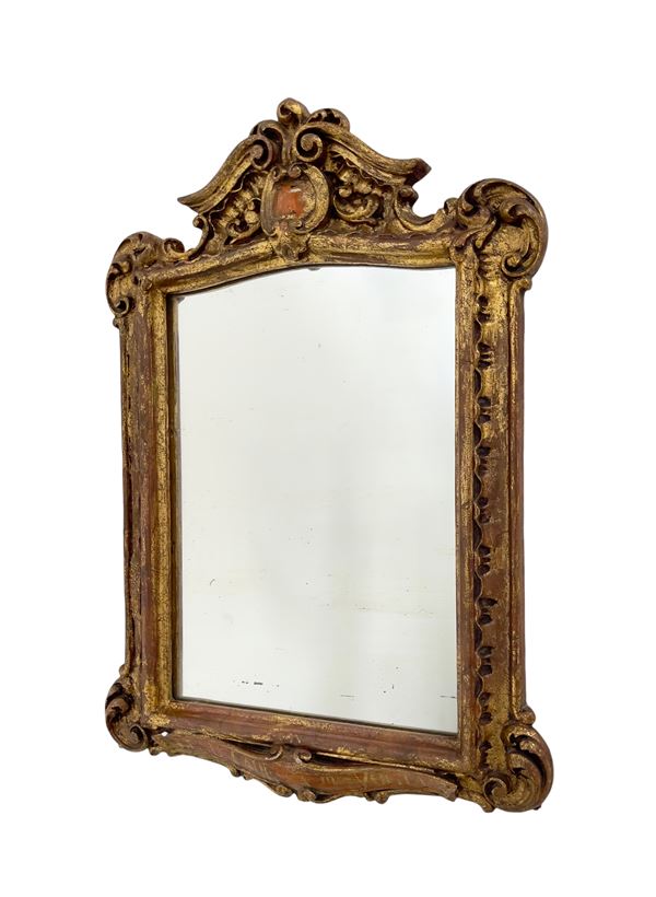 Antico Specchio in foglia d'oro