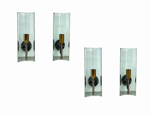 Four Wall sconces, 1960s. 