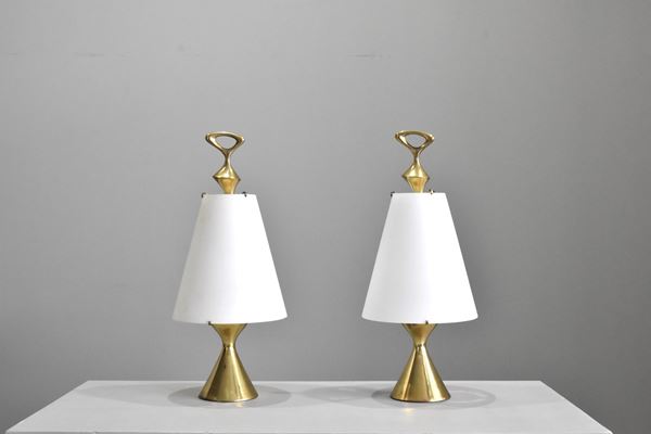 Max Ingrand - Pair of table lamps by Max Ingrand for FontanaArte
