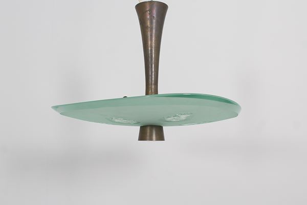 Max Ingrand - Six-light chandelier Mod. No. "1748" by Max Ingrand for Fontana Arte