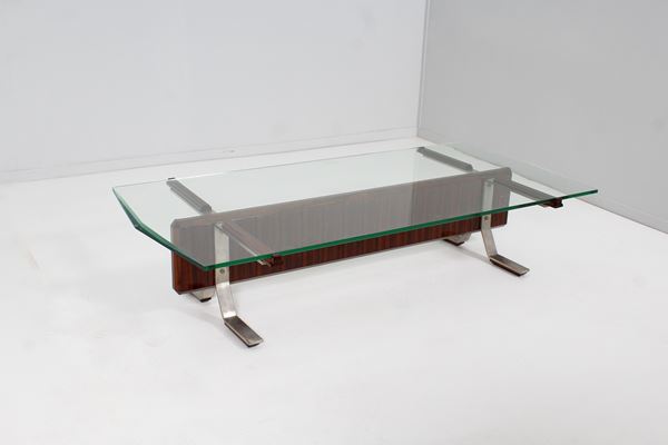 Ico Parisi - Large low table produced by MiM Roma. Label on the bottom.