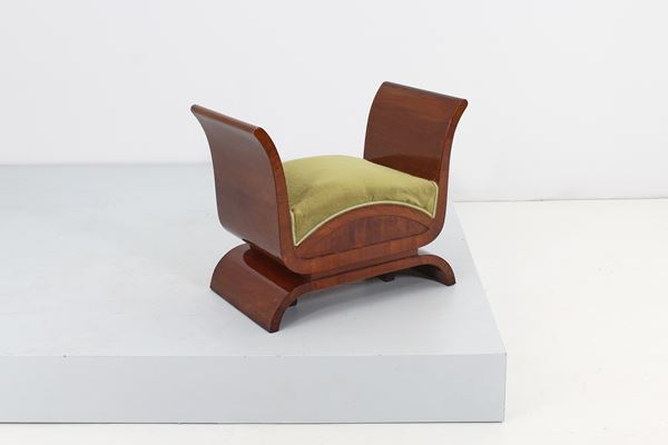 Osvaldo Borsani - Bench with curved plywood frame in the style of Osvaldo Borsani, Italian manufacture