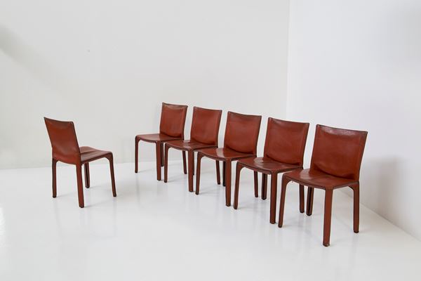 Mario Bellini - Six chairs by Mario Bellini for Cassina, Label