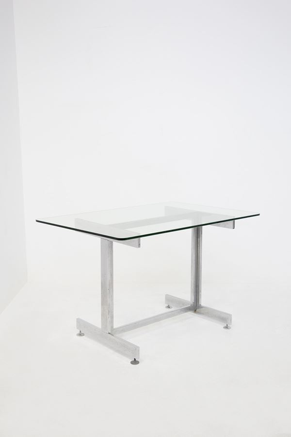 Vittorio Introini - Steel and Glass Desk by Vittorio Introini from Vips Residence