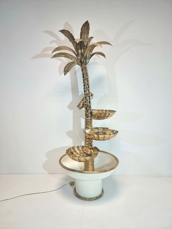 Palm-shaped fountain by Maison Jansen