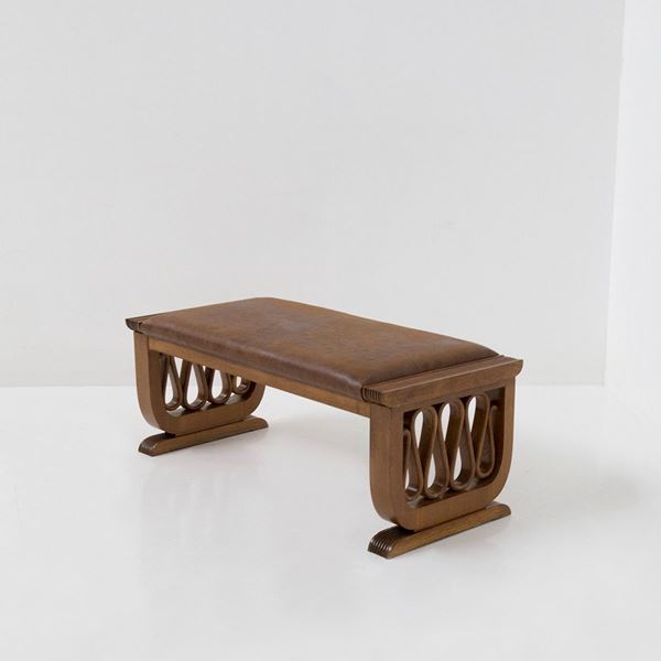 Gio Ponti - Piccola Panca in legno Attr. a Gio Ponti