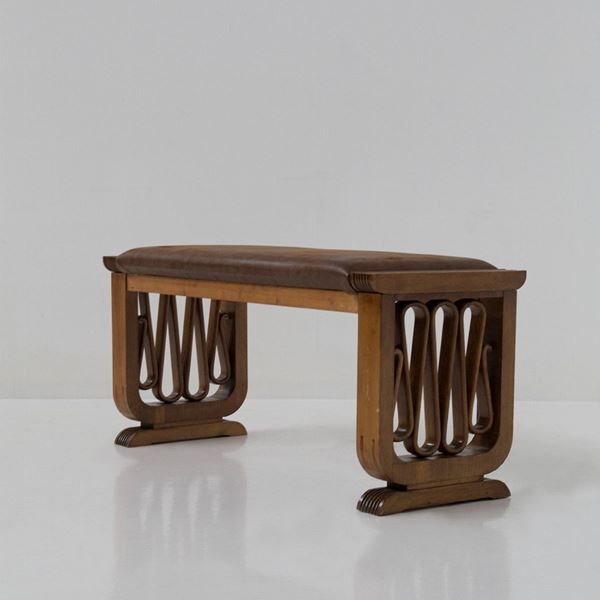 Gio Ponti - Panca in legno Attr. a Gio Ponti