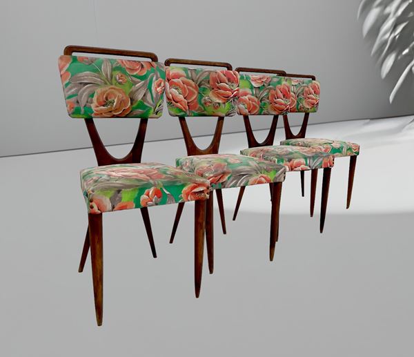 Gianni Vigorelli - Four chairs design Gianni Vigorelli