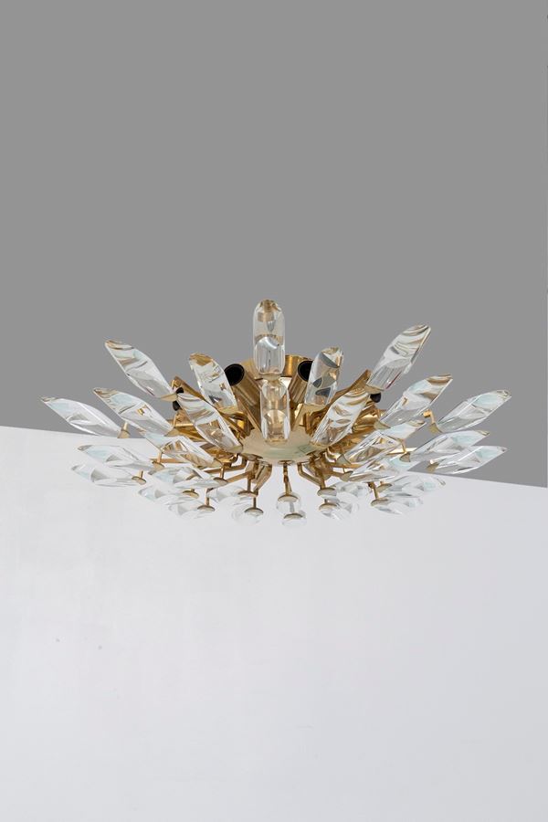 Italian chandelier in brass