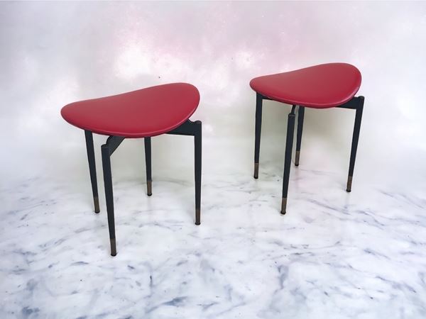 Carlo Mollino - Lutrario Carlo Mollino Pair of stools