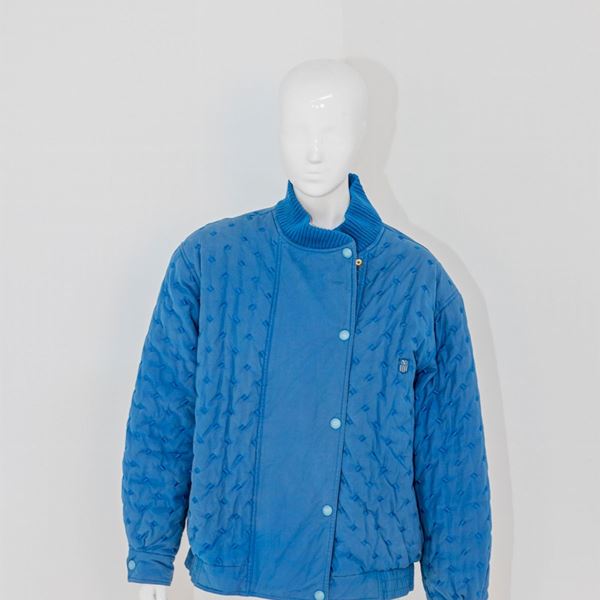 Valentino Garavani - Bomber vintage da uomo in cotone blu di Valentino