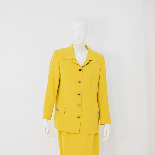 Gianni  Versace - Bright Gianni Versace Yellow Two Piece Formal Suit