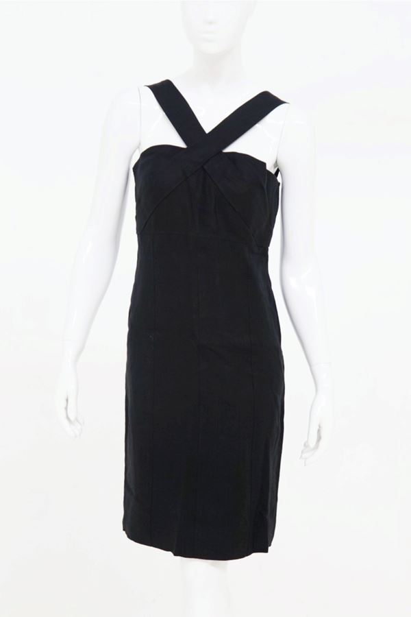 Chanel - Chanel Vintage Black Linen Dress
