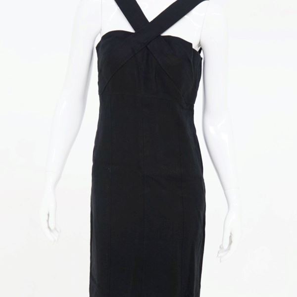 Chanel - Chanel Vintage Black Linen Dress