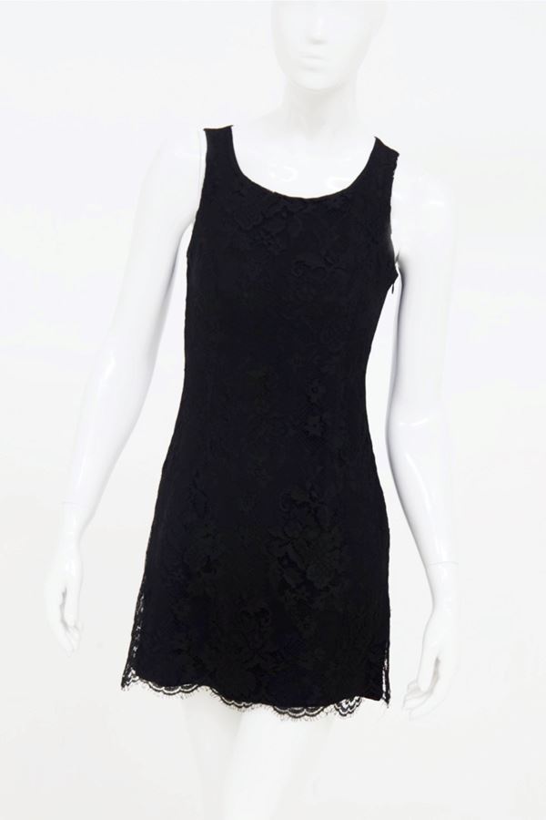 Gianni  Versace - Versus Gianni Versace Vintage Black Lace Dress