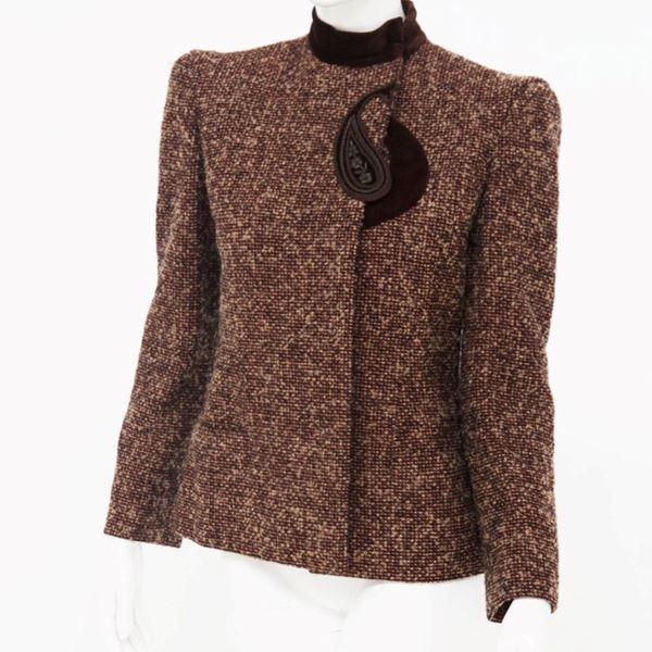Valentino Garavani - Valentino Vintage Wool and Velvet Jacket