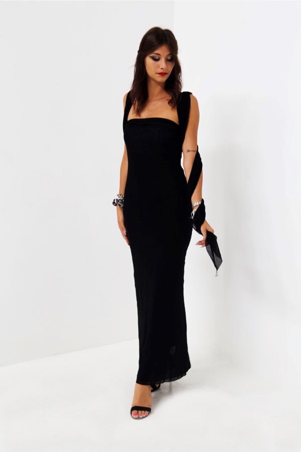 Jean Paul  Gaultier - Jean Paul Gaultier Elegant Long Black Dress