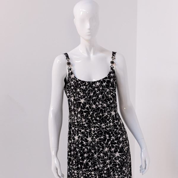 Gianni  Versace - Gianni Versace Day Dresser in Black and White Fabric