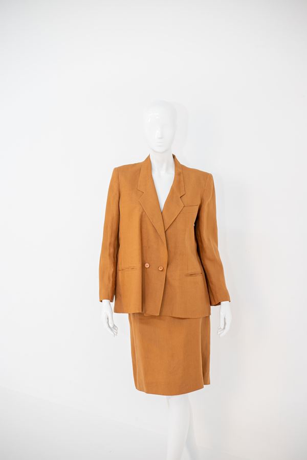 Gianni  Versace - Vintage Orange Formal Suit by Gianni Versace