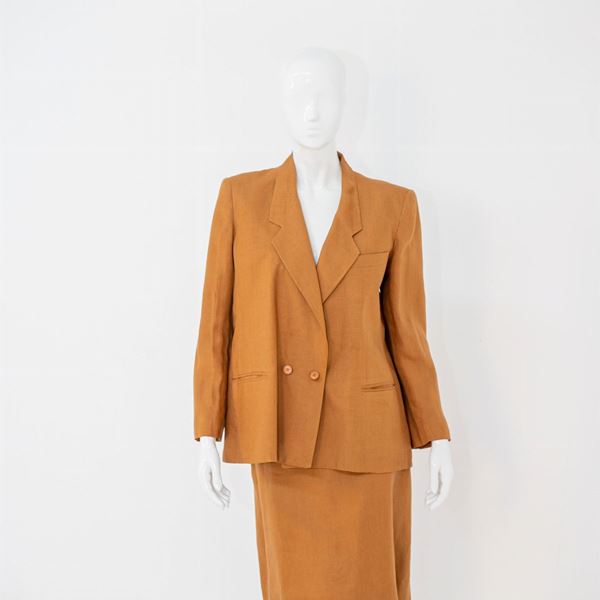 Gianni  Versace - Vintage Orange Formal Suit by Gianni Versace