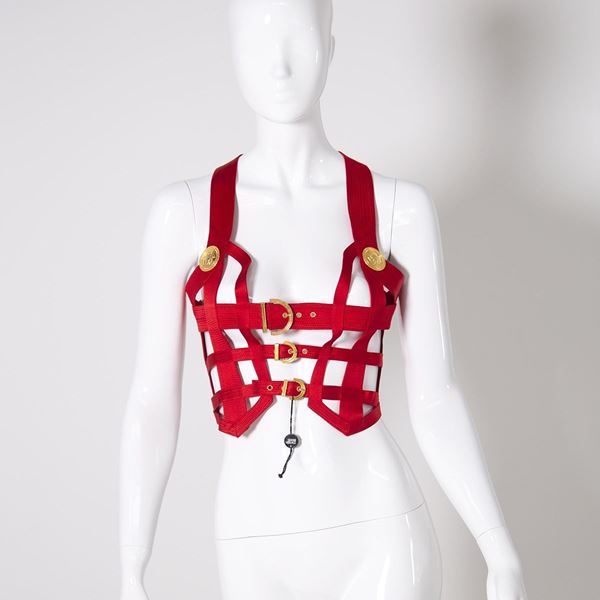 Gianni  Versace - Gianni Versace Iconic Vintage Bondage Corset