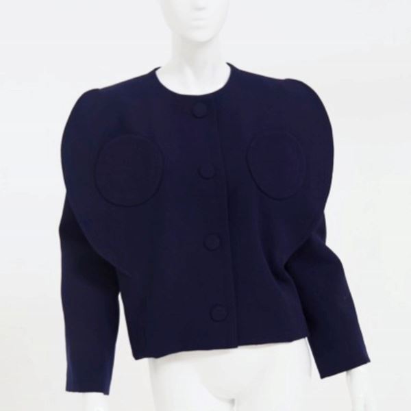 Pierre Cardin - Blazer in cotone blu vintage Pierre Cardin