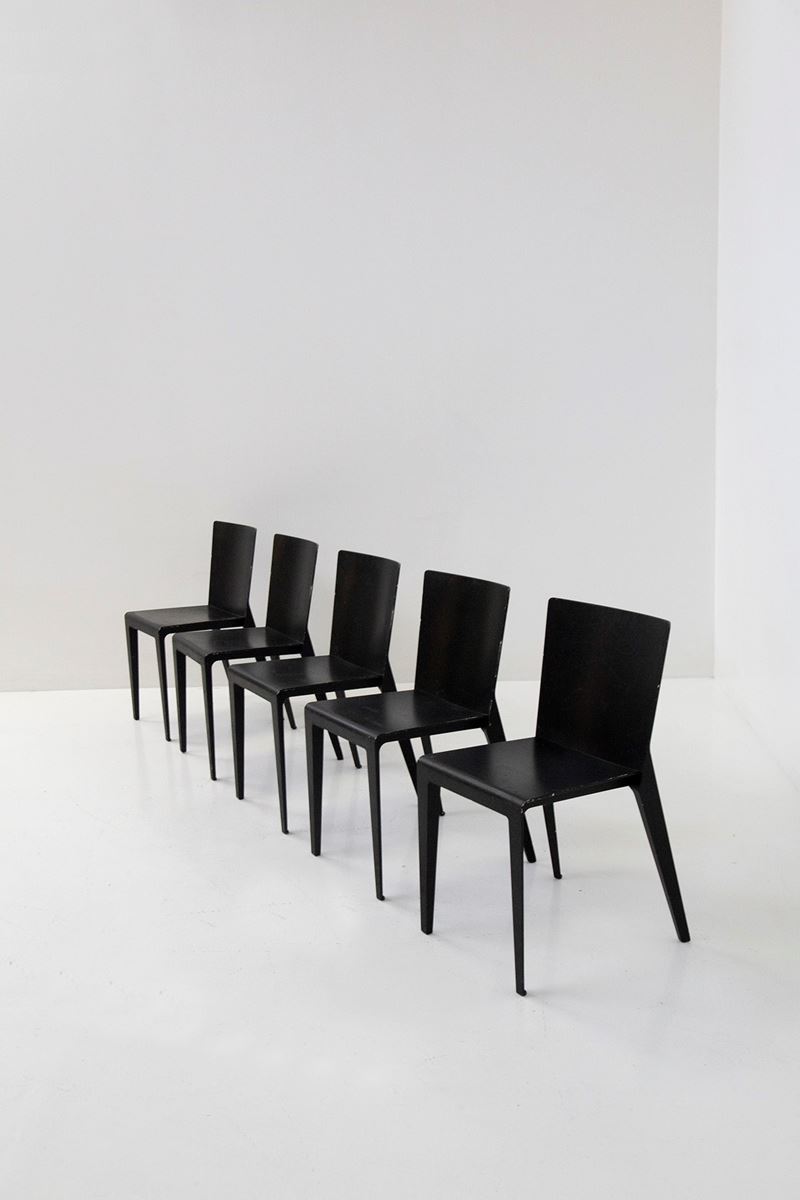 Hannes Wettstein - Set di Sedie Alfa per Molteni