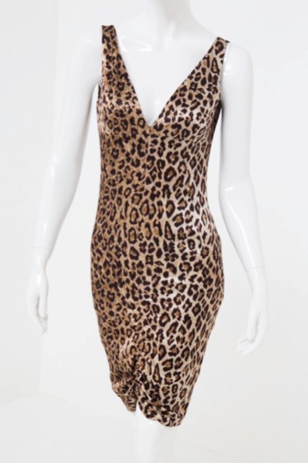 Stefano Gabbana - D&G Vintage Leopard Mini Dress