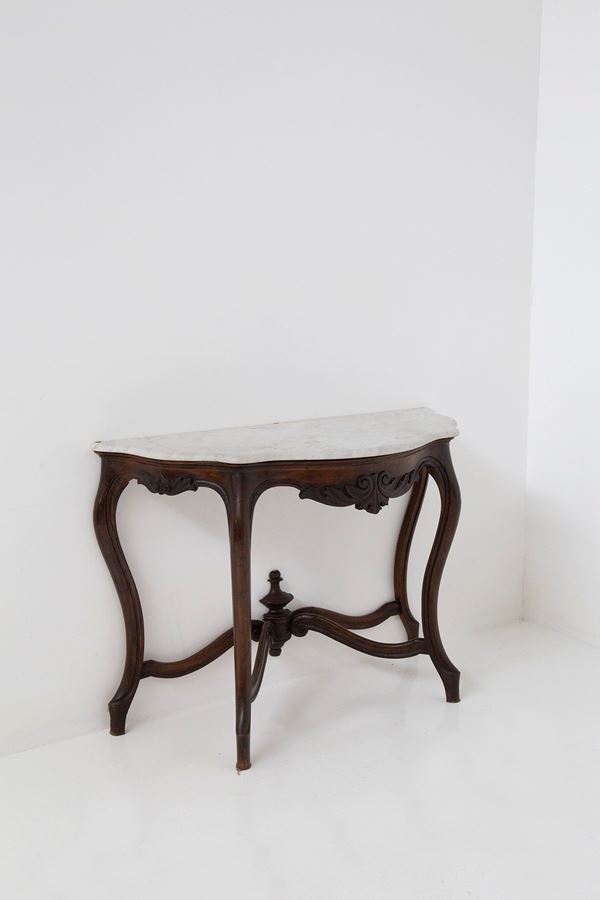 Manifattura Italiana - Console con marmo 