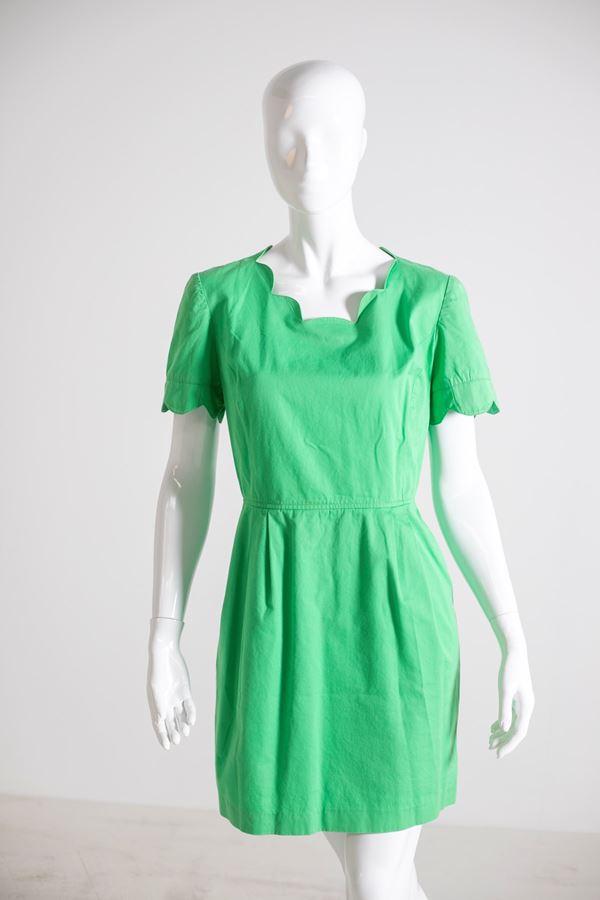 Valentino Garavani - Valentino Brilliant Green Vintage Dress