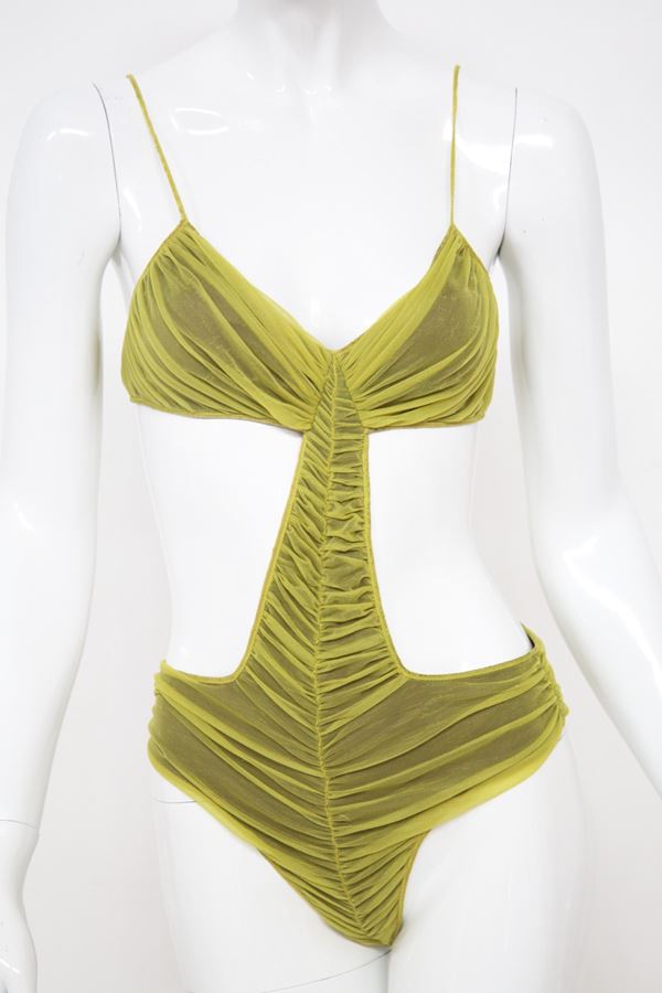 Fendi Rare Green Trikini Swimsuit