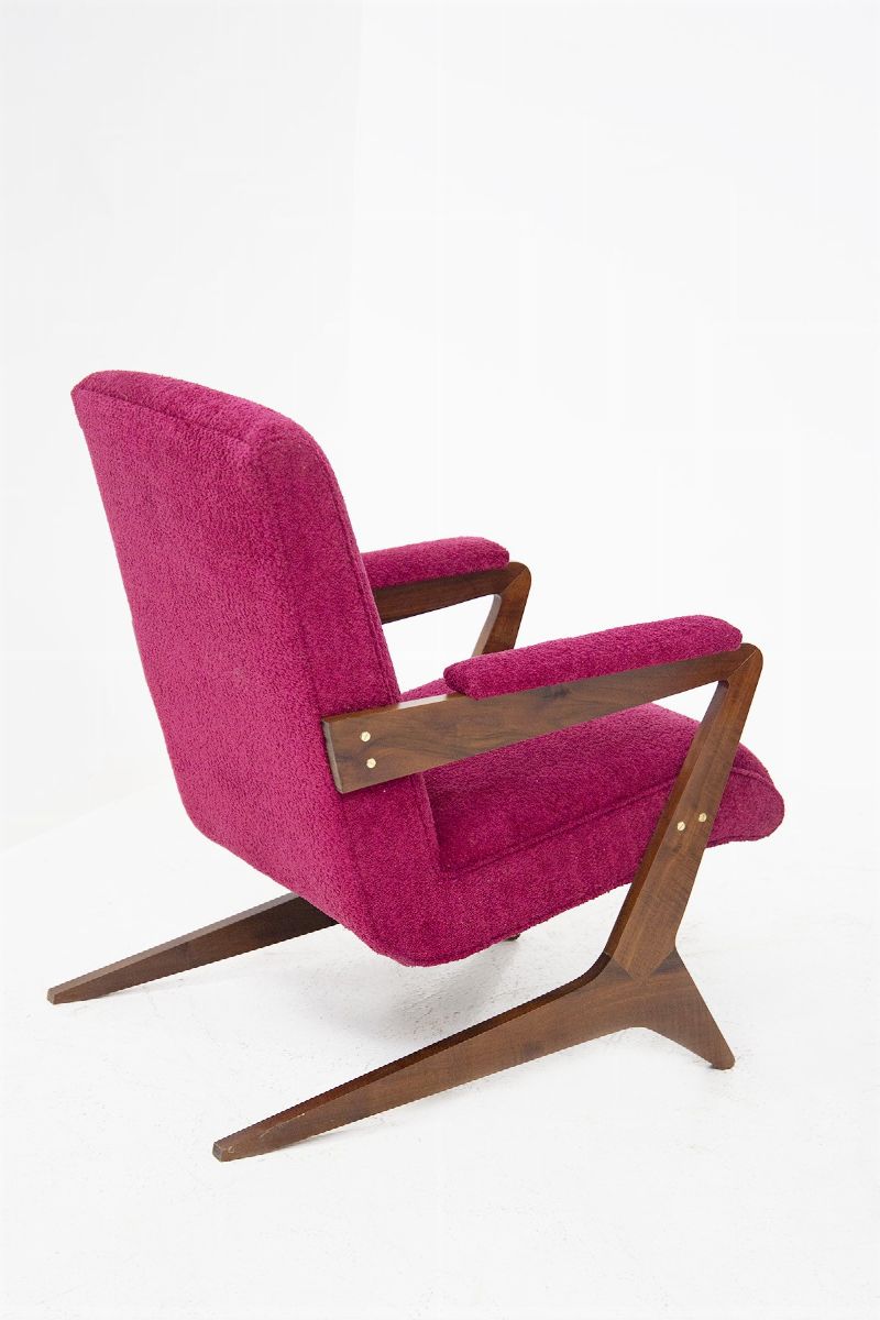 Pair Of Brazilian Armchairs Refurnished And Restored Of The