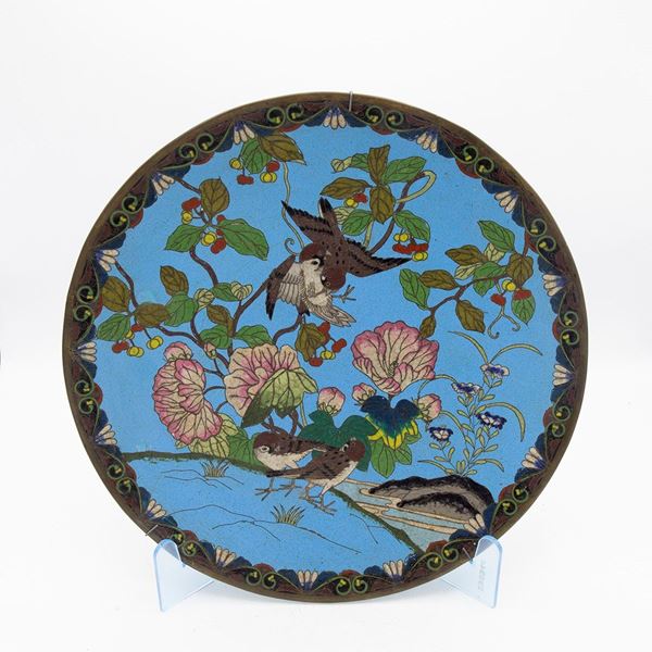 Chinese Decorative Wall Plate with Love Birds