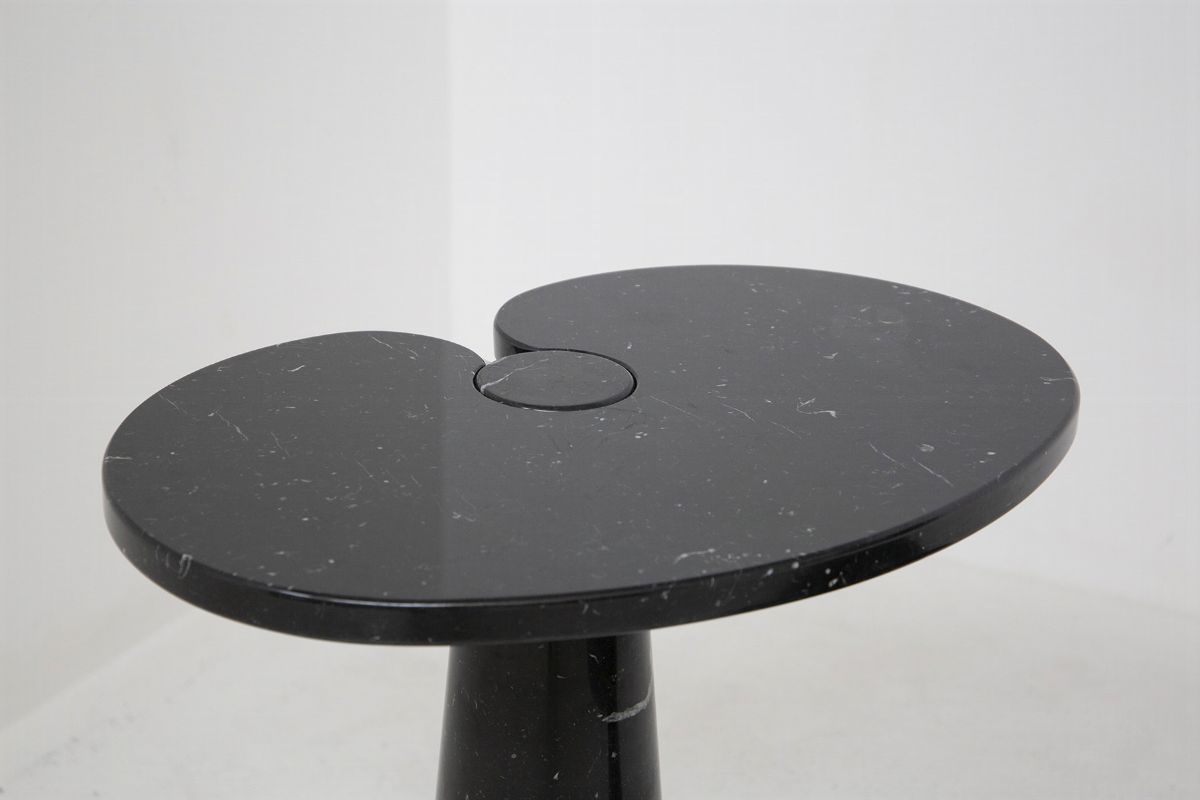 Elegant Marquina Marble Coffee Tables By Angelo Mangiarotti For Skipper