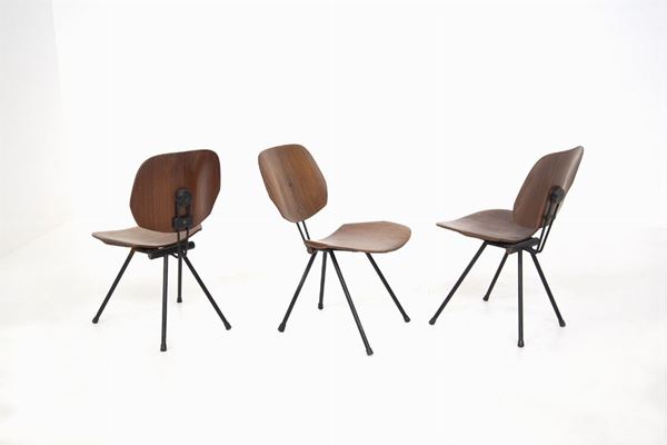 Osvaldo Borsani - Three Folding Chairs by Tecno