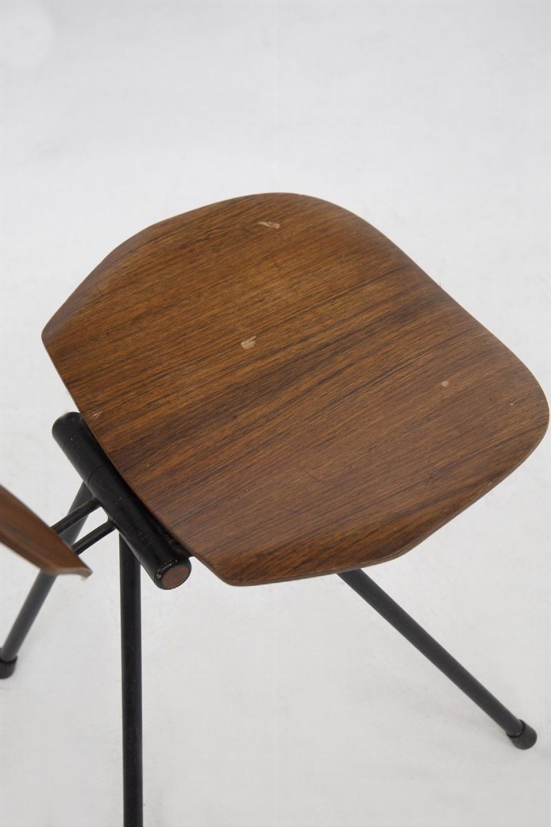Four Folding Chairs By Osvaldo Borsani For Tecno