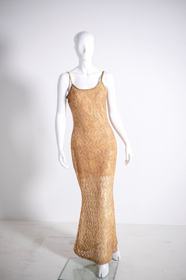 Glittering Vintage Evening Dress by Faust