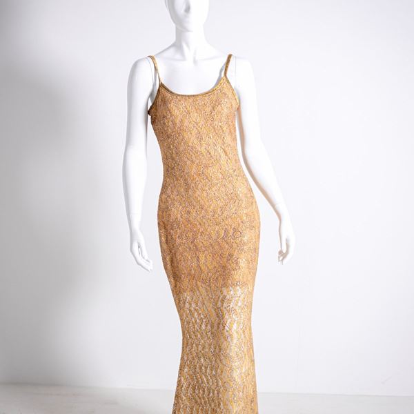 Glittering Vintage Evening Dress by Faust