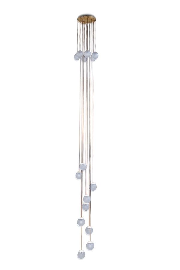 Gino Sarfatti - Lampada da soffitto di Gino Sarfatti Arteluce, etichetta originale