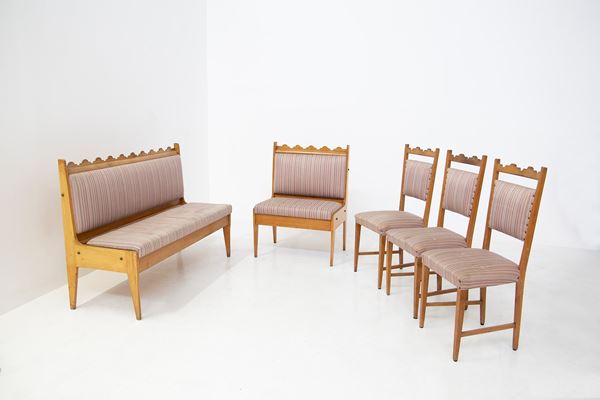 Paolo Buffa - Set di sedie da soggiorno Paolo buffa