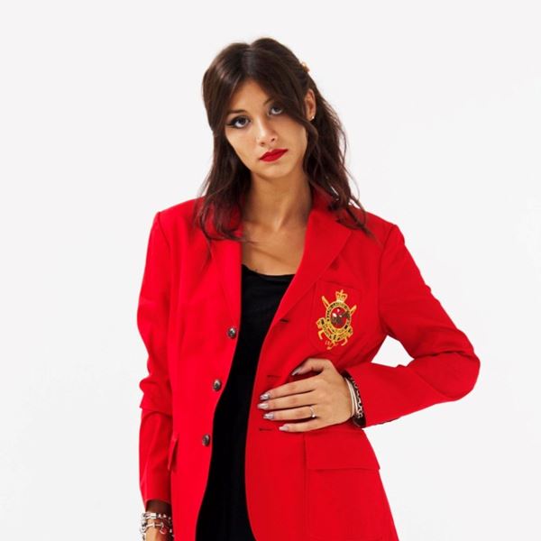 Lauren Ralph - Blazer rosso vintage Ralph Lauren