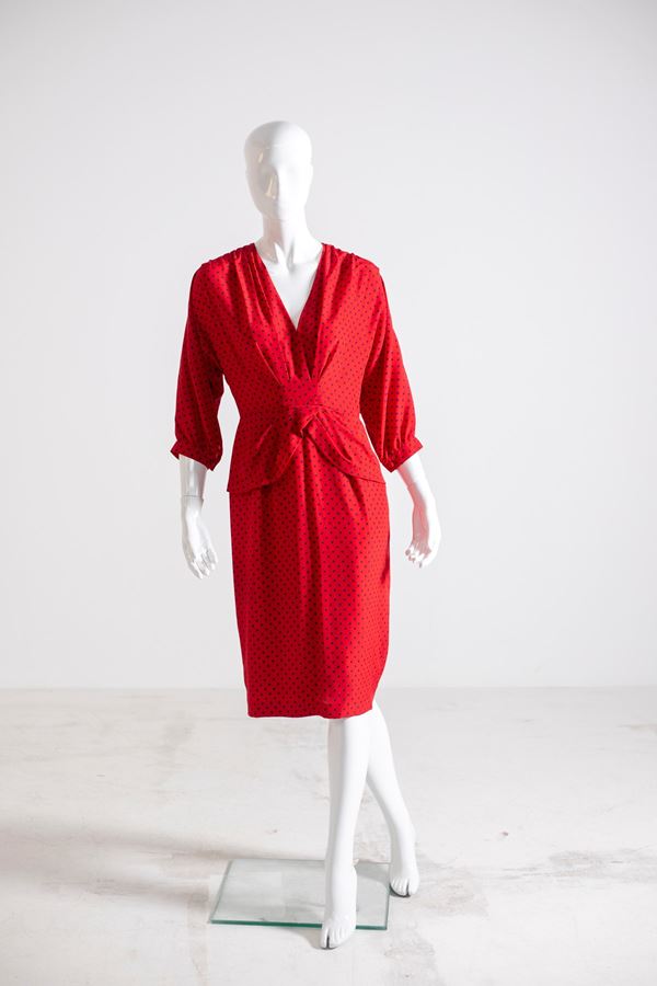 Luisa Spagnoli - Luisa Spagnoli Vintage Red Dress 1990s