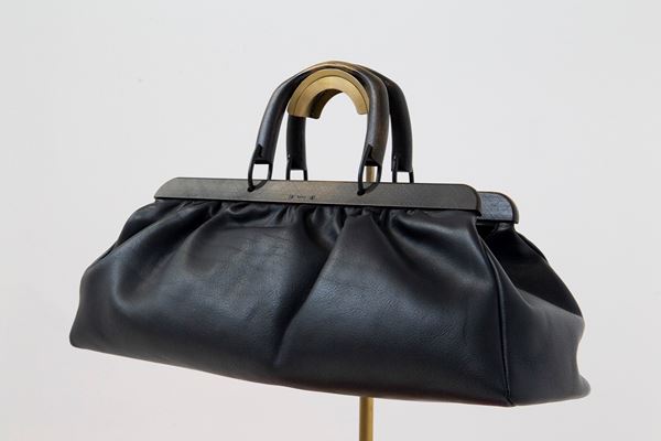Guccio Gucci - Gucci Day Bag Model Doctor's Bag in black leather.