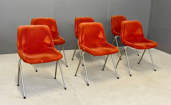 Italian chairs, 1960s, Set of 6