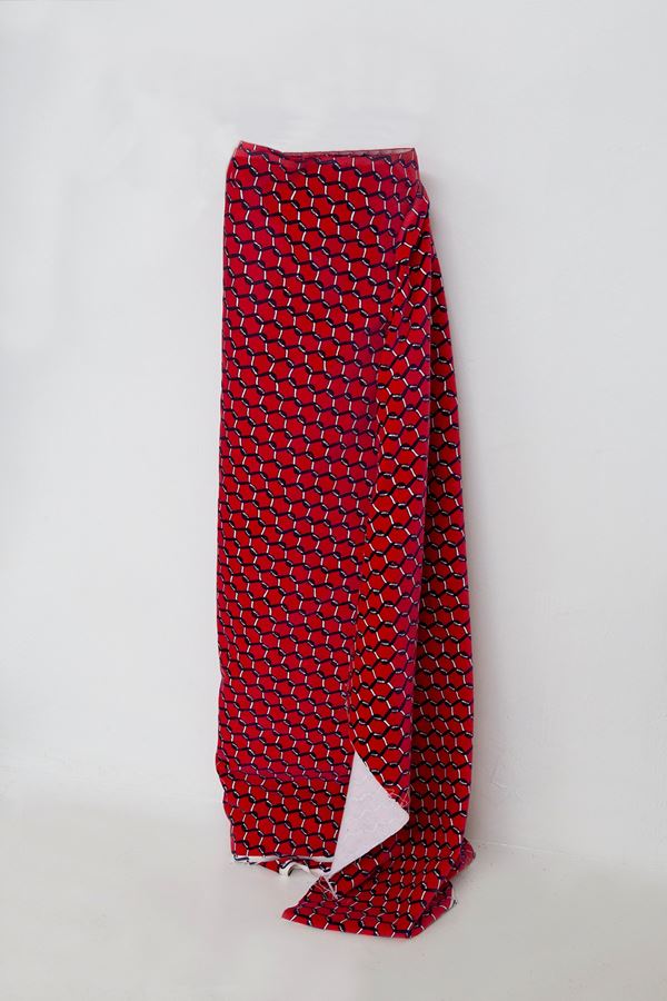 Roberta Di Camerino - Red velvet fabric by Roberta di Camerino 