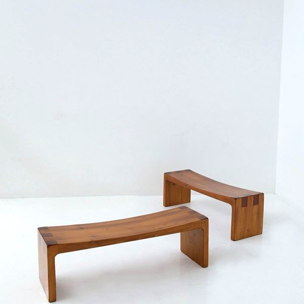 Giuseppe Rivadossi - Pair of Benches by Giuseppe Rivadossi