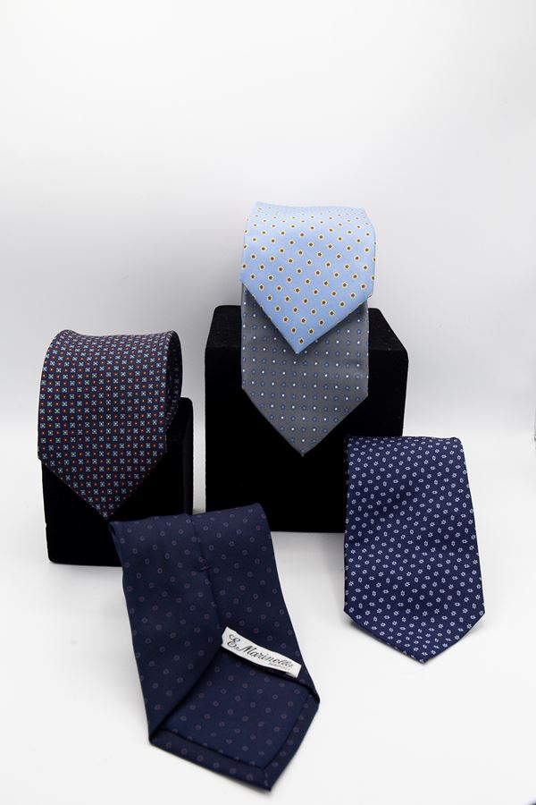Eugenio Marinella - Set of 5 Eugenio Marinella ties in various colors and textures.